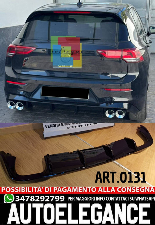 DIFFUSER PASSEND FOR VW GOLF 8 2+2 LOOK R SPORTLICHES DESIGN