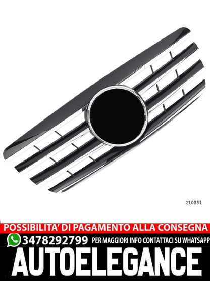 Griglia sportiva per Mercedes W210 S210 E 1999-2002 cromata nera AMG LOOK