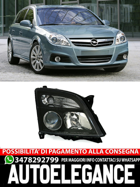 Headlight set for Opel Vectra C Signum -05 in black H7 LWR 
