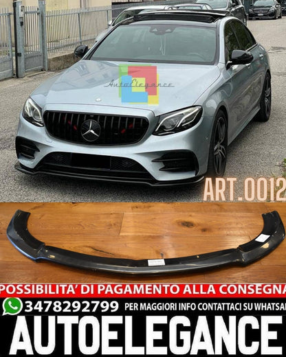 SPLITTER SUITABLE FOR MERCEDES E-CLASS W213 AMG E63 2016-2020 GLOSSY BLACK LOOK