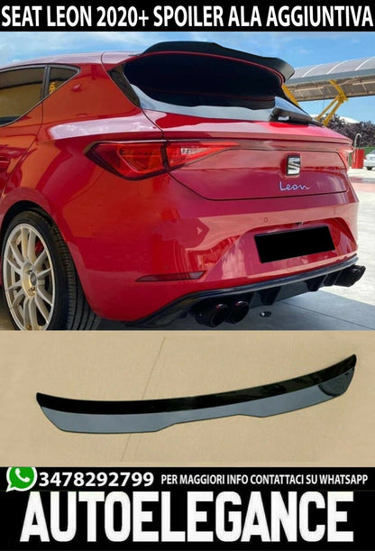 ALA AGGIUNTIVA PER SEAT LEON 2020+ SPOILER TETTO SPORTIVO FR ABS AUTOELEGANCERICAMBI
