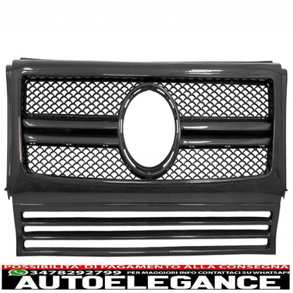 real carbon front parts suitable for mercedes g-class w463 amg (1990-2014) g65 design grille headlights spoiler covers 