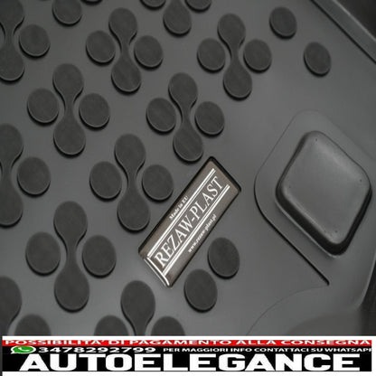 Black Rubber Trunk Mat Suitable for Hyundai Kona with Subwoofer (2017-up)