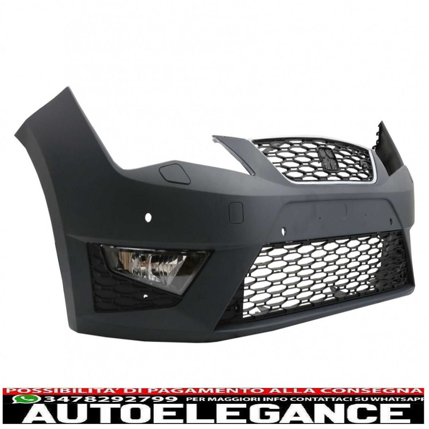 paraurti anteriore con luci diurne adatto per Seat leon 5f (2013-10.2016) design fr