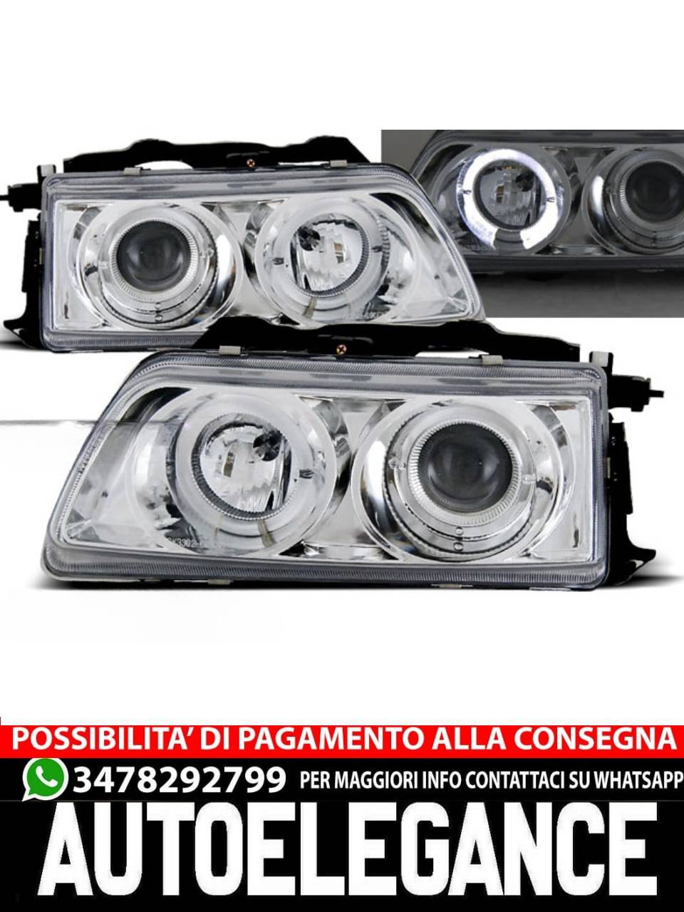 HONDA CRX 90-02.92 CHROME ANGEL EYES 
