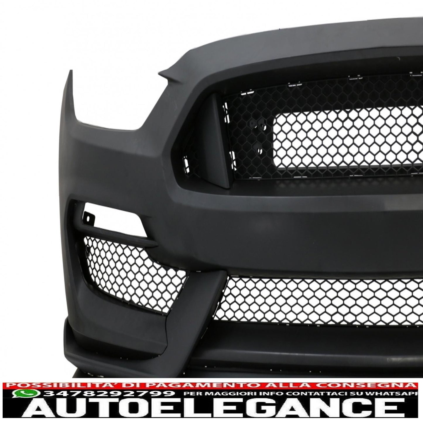 front bumper suitable for ford mustang mk6 vi sixth generation (2015-2017) gt350 design