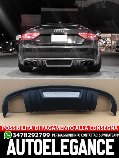 DIFFUSORE ADATTO PER AUDI A3 8P RS3 LOOK 2008-2012 LIFTING
