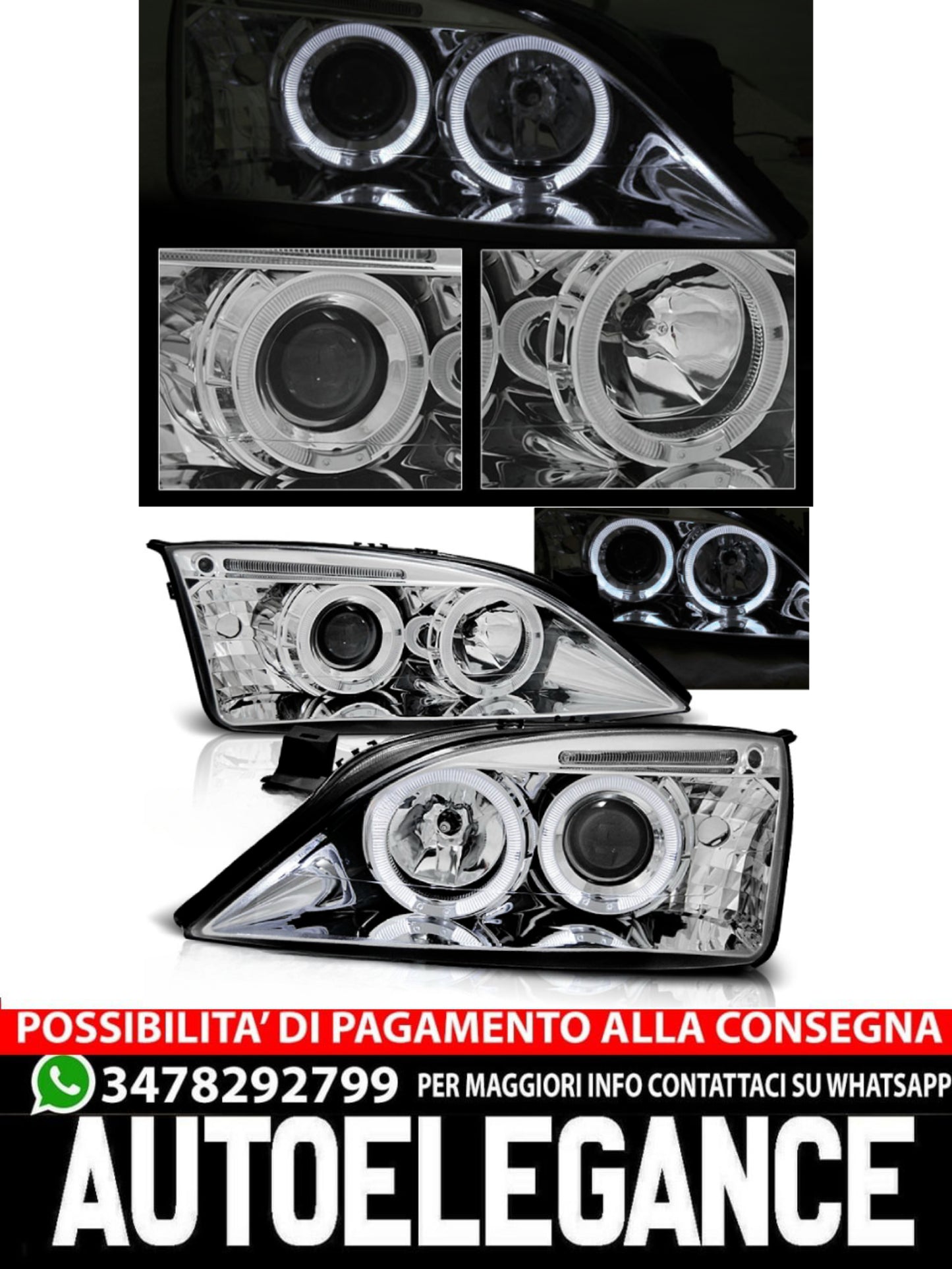 FARI ADATTI PER FORD MONDEO 09.00-05.07 ANGEL EYES CROMATI