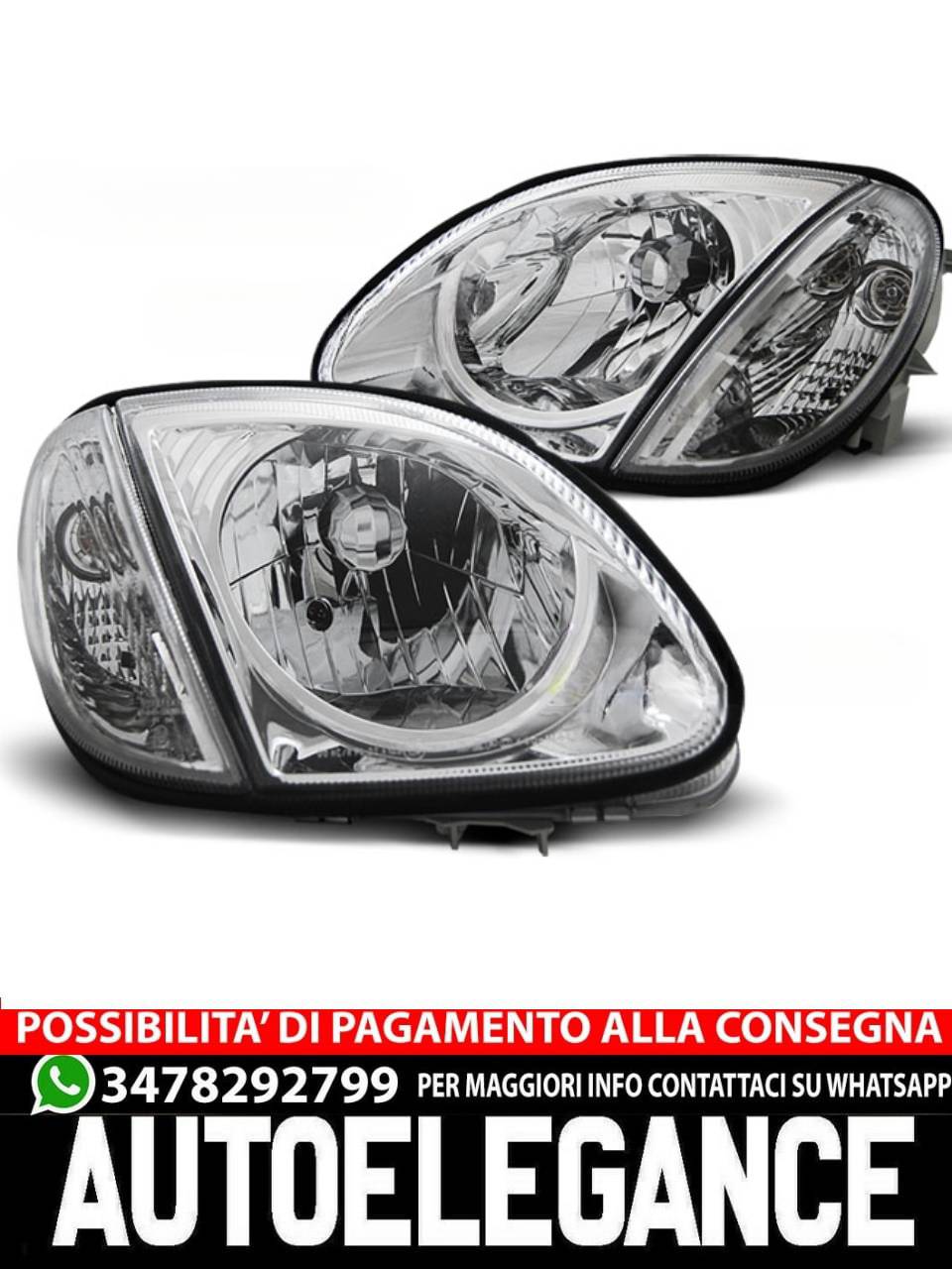 FARI CROMATI per MERCEDES R170 SLK 04.96-04