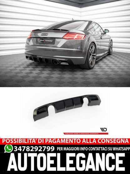 DIFFUSORE POSTERIORE ADATTO COMPATIBILE AUDI TT S-LINE 8S (2014-2018)