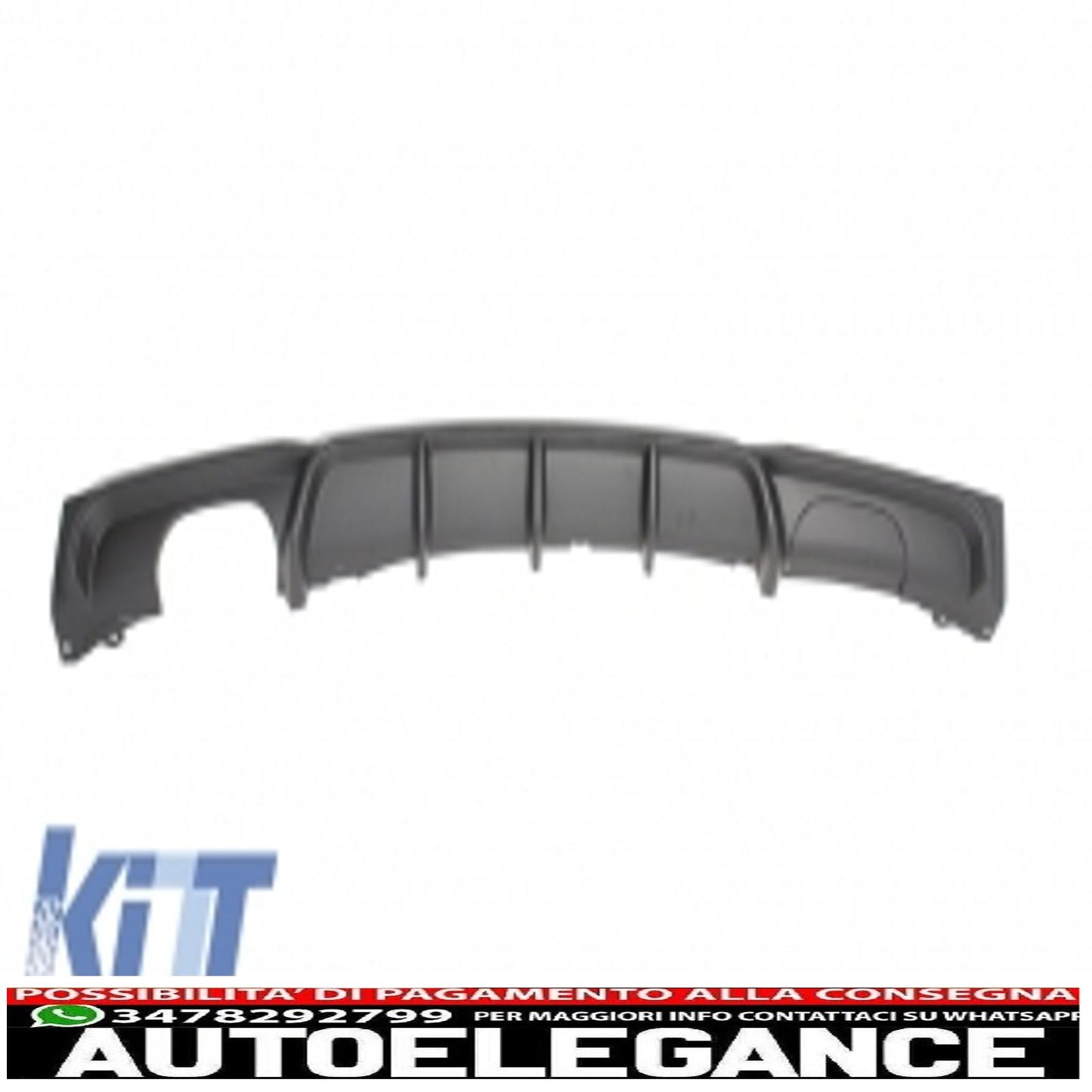 Spoiler paraurti anteriore con diffusore posteriore adatto per BMW Serie 3 F30 F31 (2011-up) Limousine Touring M Performance Package