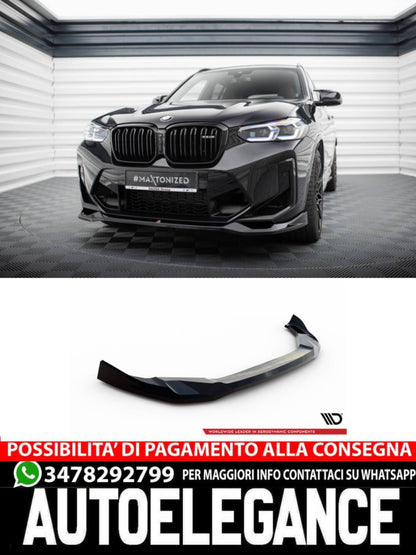 SPLITTER ANTERIORE adatto compatibile per  V.2 BMW X3 M F97 FACELIFT  (2021 - )