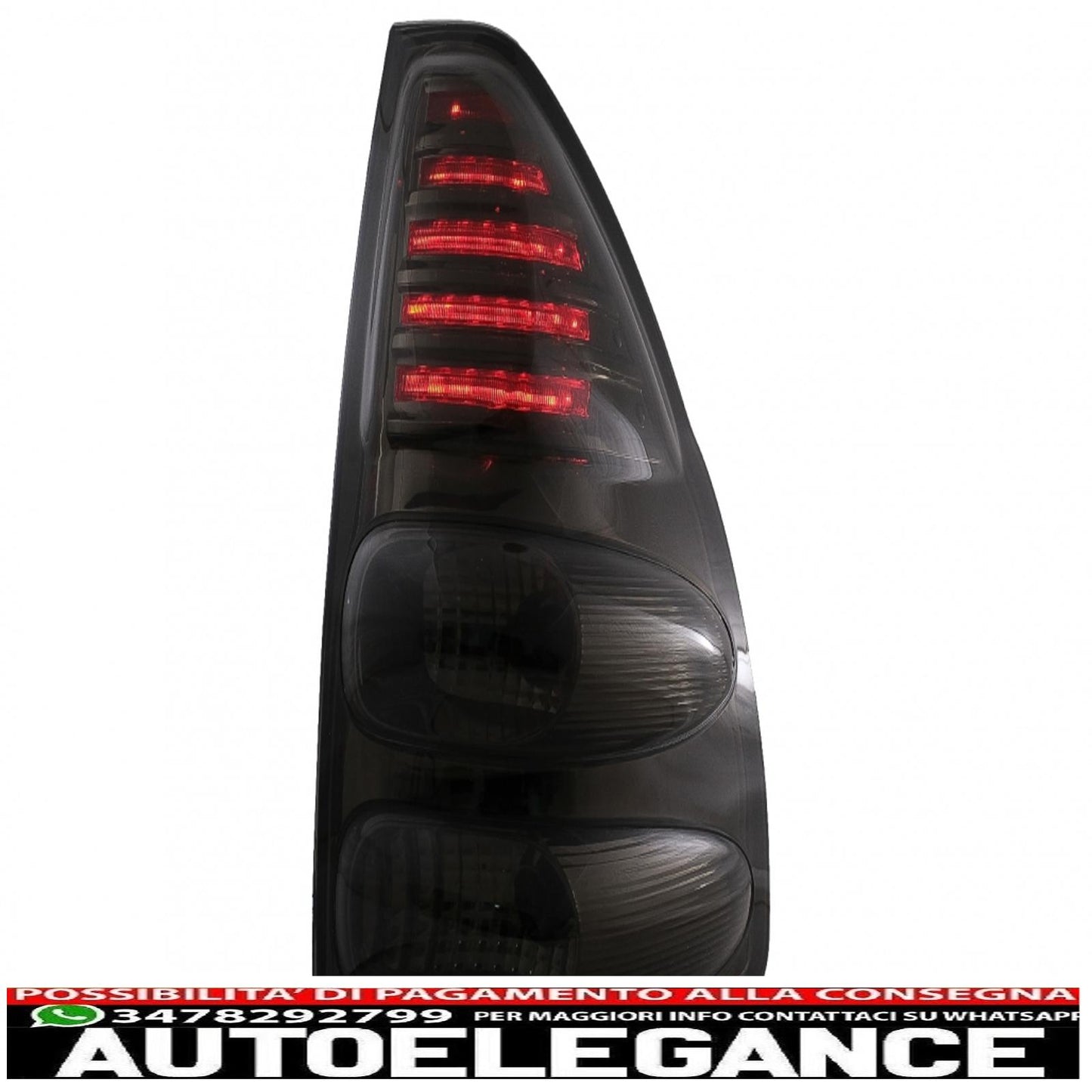LED rear lights suitable for toyota land cruiser fj120 (2003-2008) smoke
