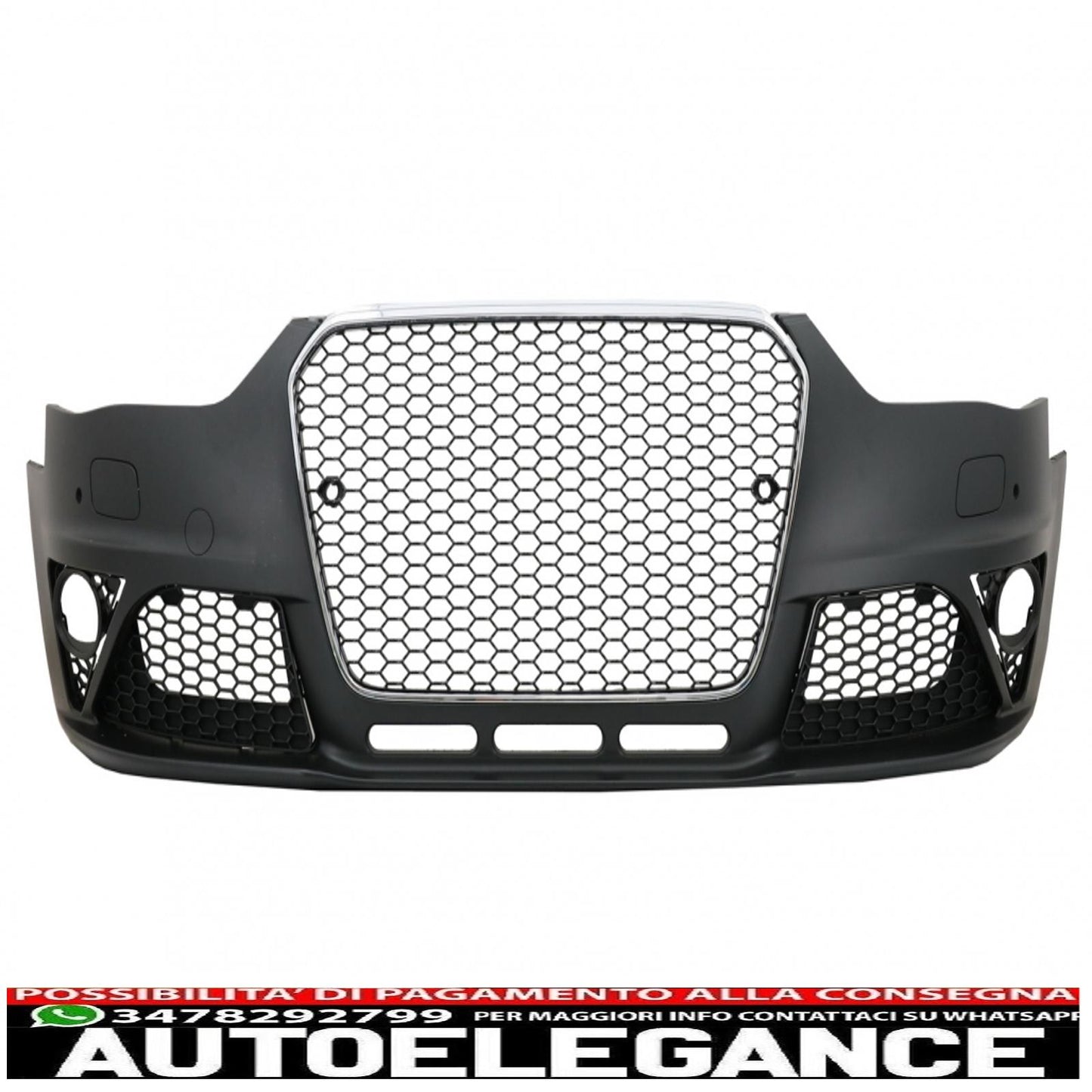 paraurti anteriore adatto per audi a4 b8 facelift (2012-2015) design rs4