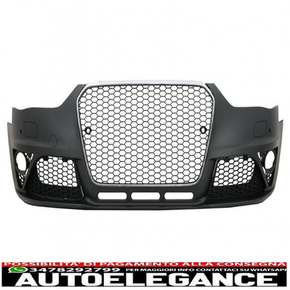 paraurti anteriore adatto per audi a4 b8 facelift (2012-2015) design rs4