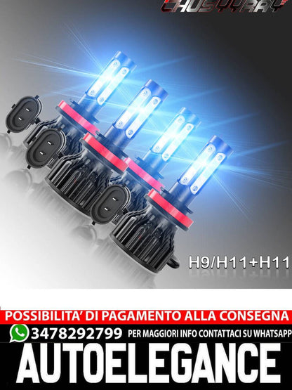 Per Buick Terraza2005-2007 8000K 4PCS H11 LED Faro Hi &Lo Fascio Lampadine Combo