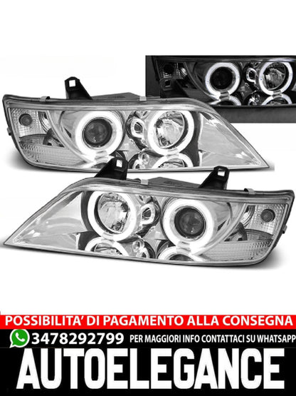 FARI ANTERIORI ANGEL EYES CROMATI ADATTI COMPATIBILI PER BMW Z3 01.96-02