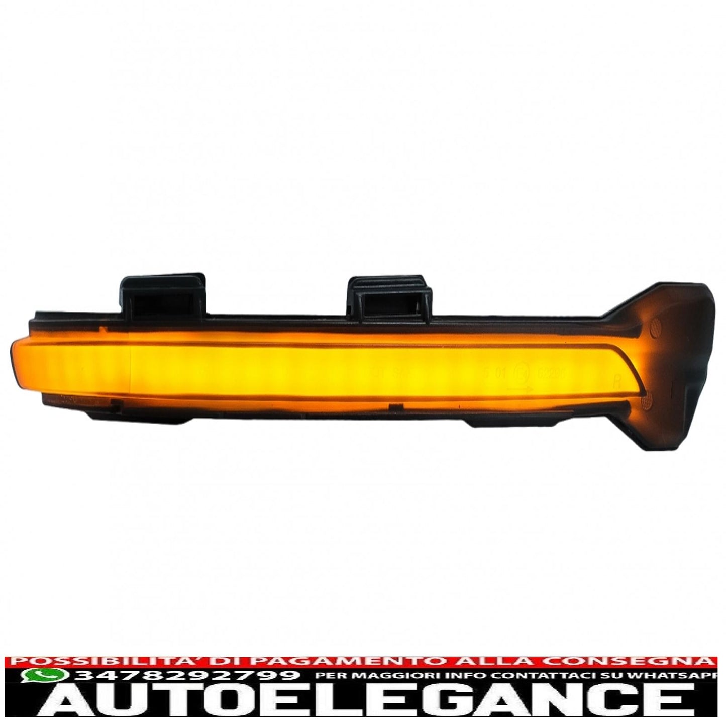Dynamic Mirror Indicator Smoke Lamp LED Seq Suitable for VW Golf 7 Hatchback Variant (2013-2017) Touran II (2015-up) 