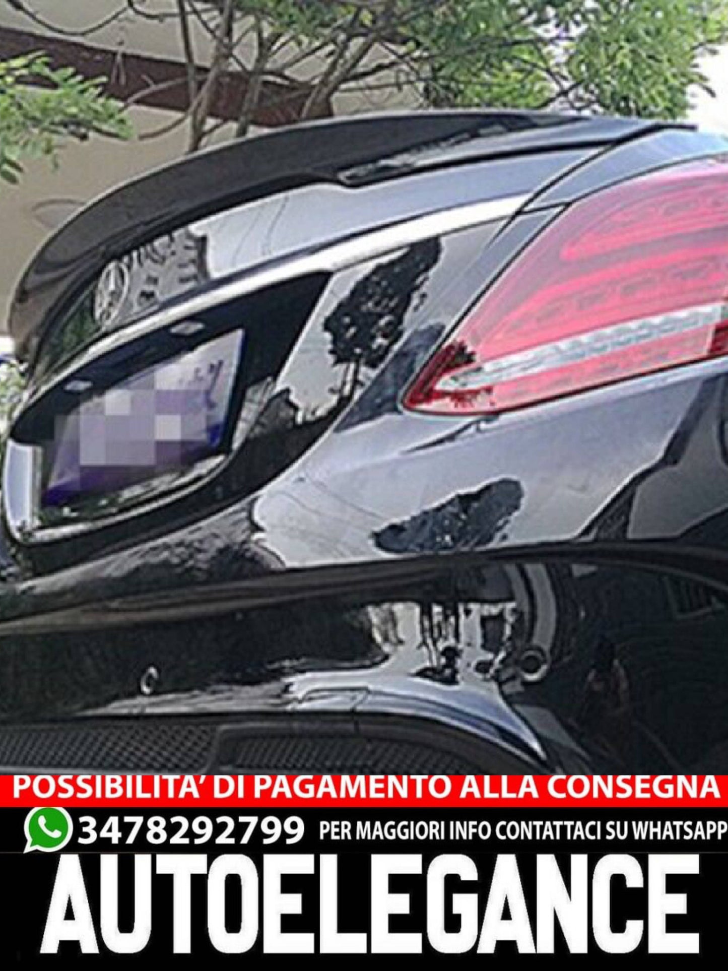 SPOILER adatto per MERCEDES CLASSE C W205 2014-2021