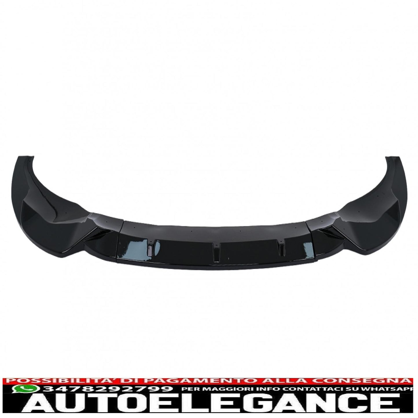 Front Bumper Spoiler Lip Fit For BMW X3 G01 X4 G02 (2018-2020) M Sport Piano Black 