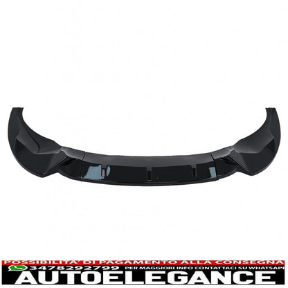 Front Bumper Spoiler Lip Fit For BMW X3 G01 X4 G02 (2018-2020) M Sport Piano Black 