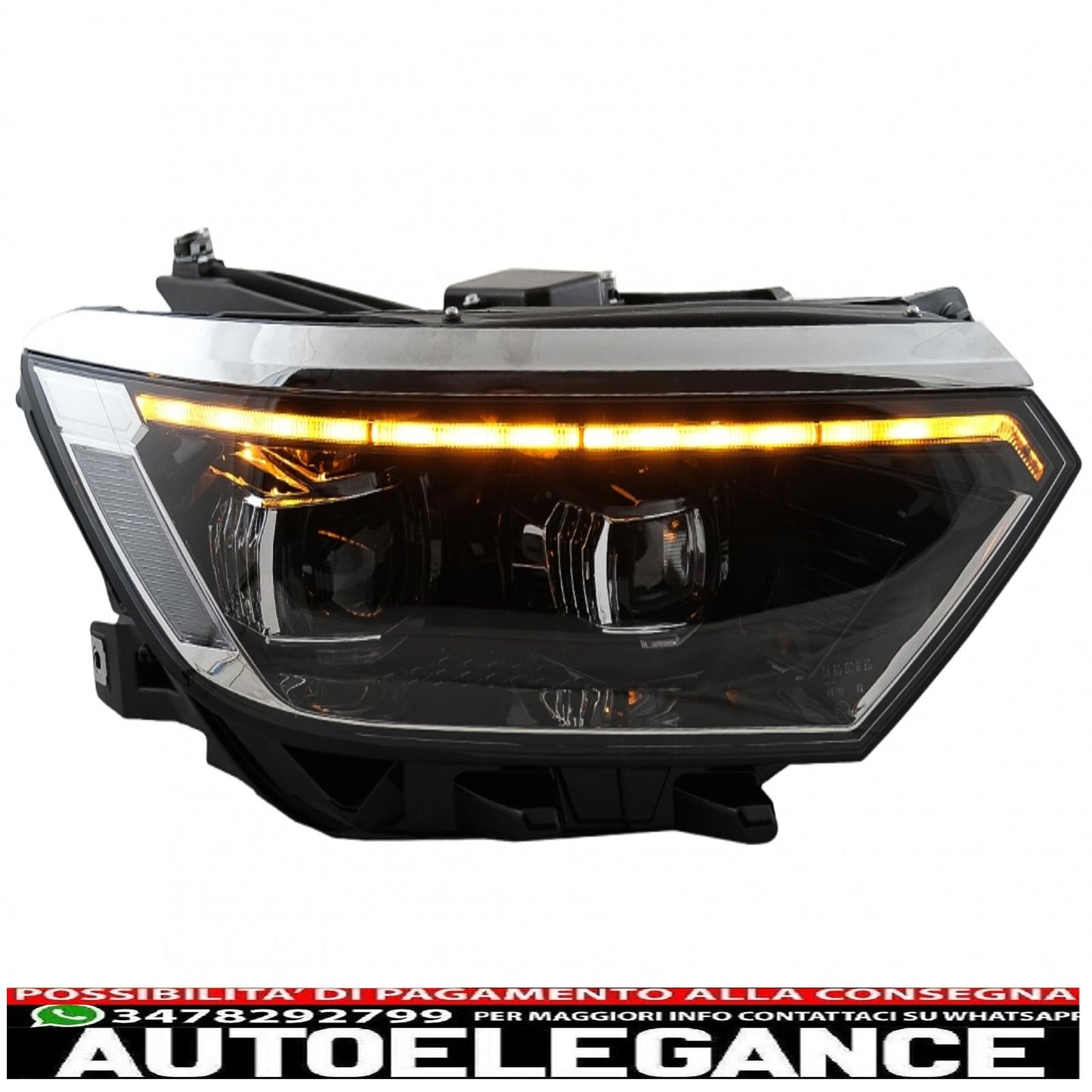 headlights suitable for vw passat b8 3g facelift (2016-2019) led look 2020 with sequential dynamic cornering lights 