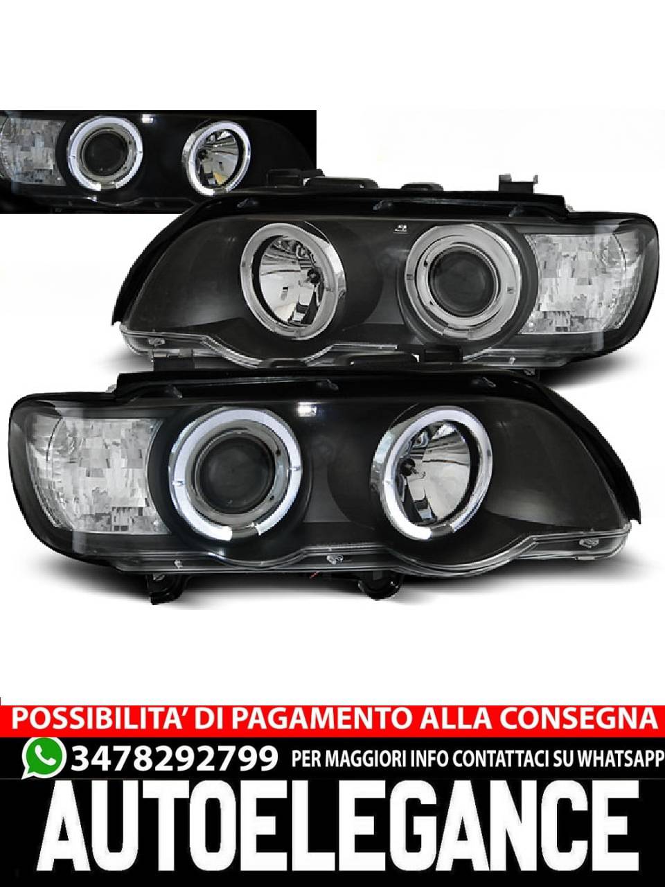 FARI ANGEL EYES NERO per BMW X5 E53 09.99-10.03