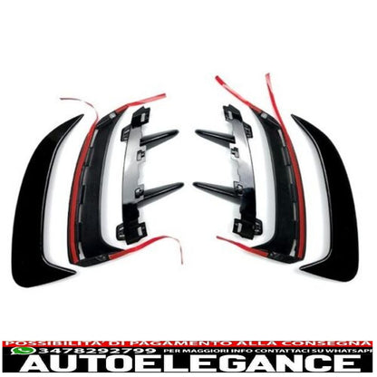 AMG look aerodinamici neri posteriori adatti per Mercedes W177 Classe A AUTOELEGANCERICAMBI