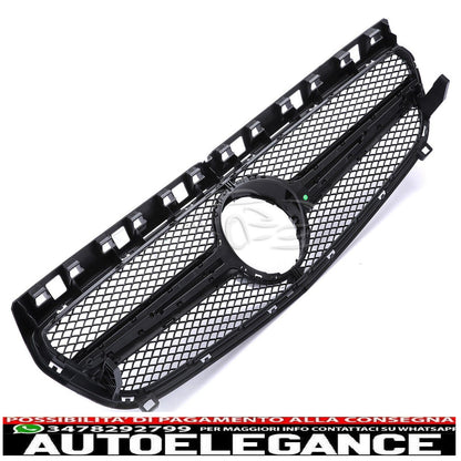 Sports radiator grille for Mercedes W176 A-Class 12-15 black