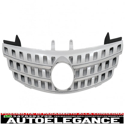 central grille suitable for mercedes ml w164 (2005-2008) chrome