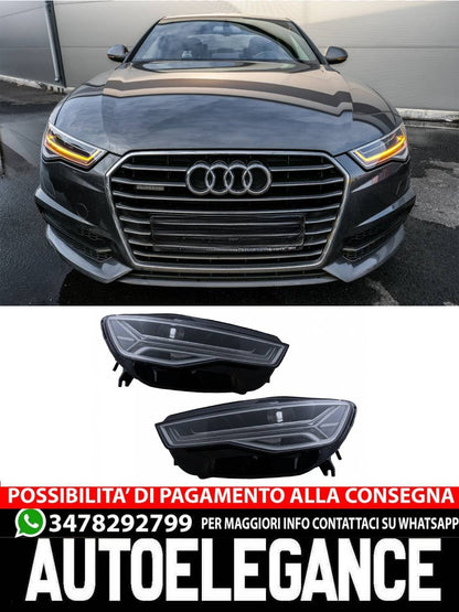 Full LED headlights suitable for Audi A6 4G C7 (2011-2018) Facelift Matrix Design 