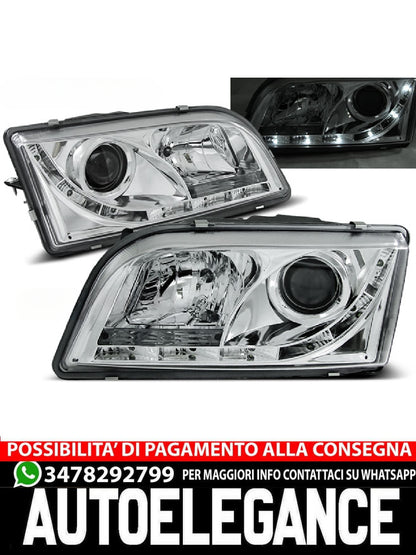 FARI ADATTI PER VOLVO S40/V40 02.96-12.03 LUCE DIURNA CROMATA