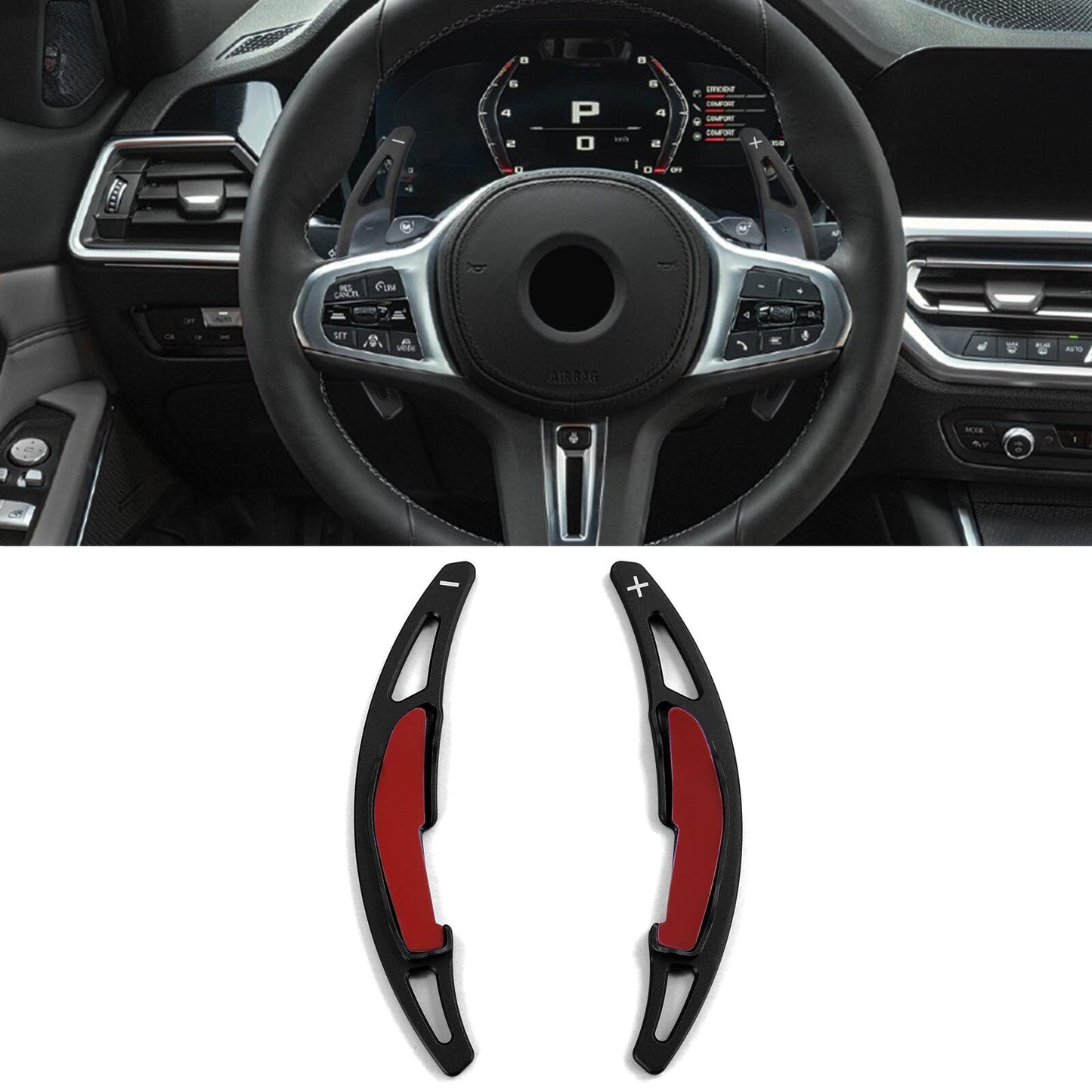 Black Aluminum Gear Shift Lever Extension Fit For BMW M2 F87 M3 F80 M4 F82 F83