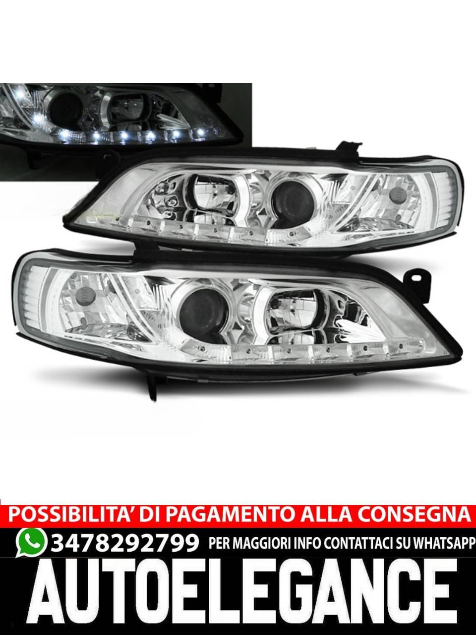 OPEL VECTRA B 11.96-12.98 CHROME DAYTIME LIGHT