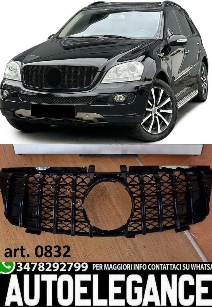 CALANDRALOOK AMG  MERCEDES ML W164 2005-2008 GRIGLIA ANTERIORE PANAMERICANA AUTOELEGANCERICAMBI