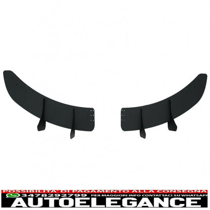 Splitter estensione paraurti posteriore per diffusore aria adatto a vw golf vi 6 r20 (2008-2013) nero