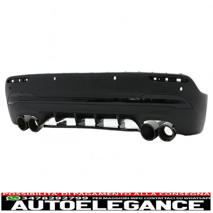 Rear Diffuser and Black Exhaust Tips Suitable for Mercedes Gla Suv H247 Sport Line (2020-) Aero 45s Design Night Package 