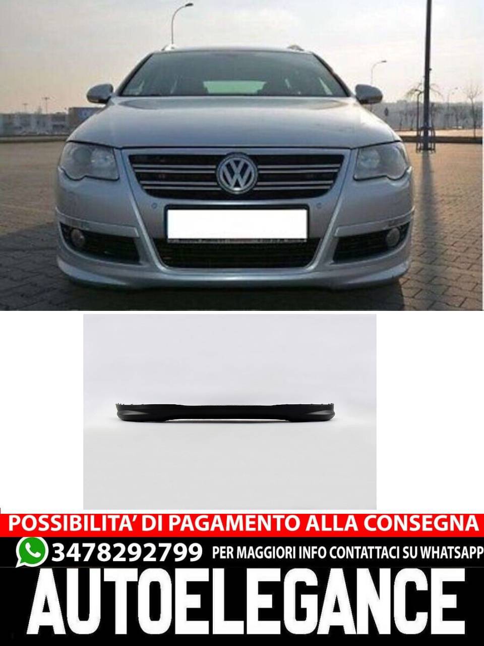 SPOILER adatto per VW PASSAT B6 2005-2010