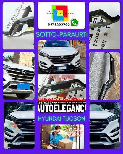 SOTTO PARAURTI ANTERIORE ADATTO PER HYUNDAI TUCSON 2015-2018 LOOK SPORTIVO