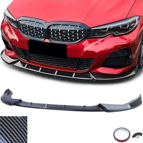 Front Spoiler Lip Performance Carbon Look Suitable for BMW 3 Series G20 G21