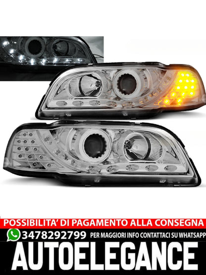 FARI ADATTI COMPATIBILI PER VOLVO S40/V40 02.96-04.00 LUCE DIURNA CROMATA