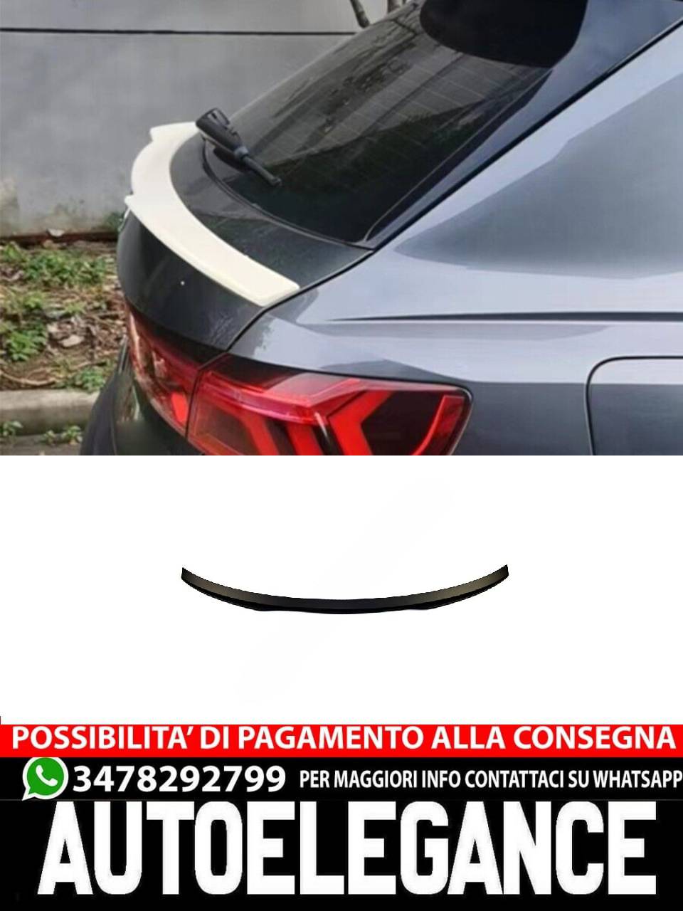 SPOILER adatto per AUDI Q3 II F3 2018+