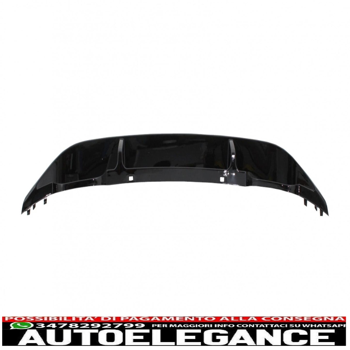 diffusore paraurti posteriore con impianto di scarico completo adatto per vw golf 7 vii (2013-2016) r design