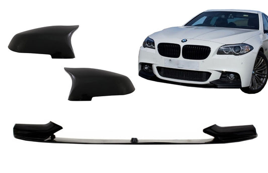 Labbro spoiler per BMW Serie 5 F10 F11 15-17 Coprispecchi M-Performance Nero-mostra il titolo originaleTesto originaleSpoiler Lip for BMW 5er F10 F11 15-17 Mirror Covers M-Performance Black
