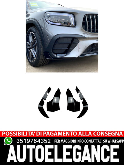 FRONT SPLITTER AMG DESIGN BLACK FOR MERCEDES X247 GLB PRE-FACELIFT 