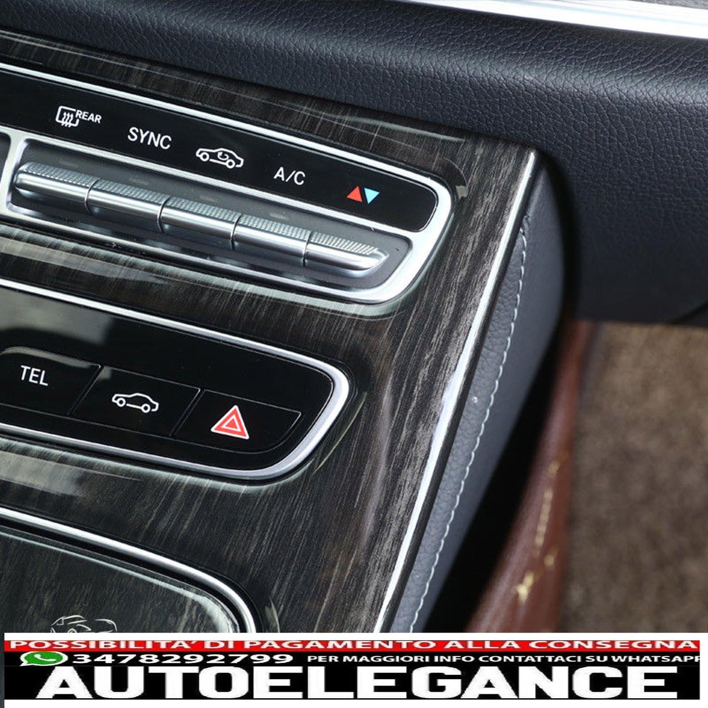 central console decorative element in black ash wood for w213 e-class show the original titleoriginal textzierlement mittelkonsole holz esche schwarz für w213 e-klasse