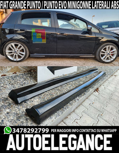 FIAT PUNTO / GRANDE PUNTO EVO SIDE SKIRTS UNDER DOOR ABS / PLASTIC .. 04