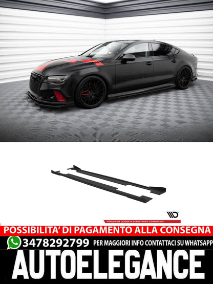 STREET PRO MINIGONNE LATERALI + FLAP ADATTE PER AUDI A7 S-LINE C7 (2010-2014)