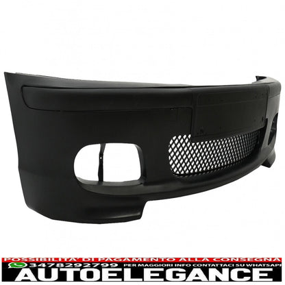 front bumper suitable for bmw 3 series e46 coupe cabrio (1999-2007) m-tech m-technik m-sport ii design