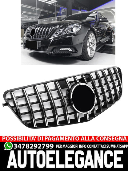 Sports grille for Mercedes W212 PREFACELIFT CHROME PANAMERICANA LOOK 